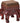 "Artisan-Crafted Maharajah Elephants Indian Decor Footstool - Sophisticated Design, Ideal Dimensions of 13 Inches Wide, Deep, and High - Opulent Wood Tone Finish" - Premium  from Prestige Home Accents - Just $176.71! Shop now at Prestige Home Accents